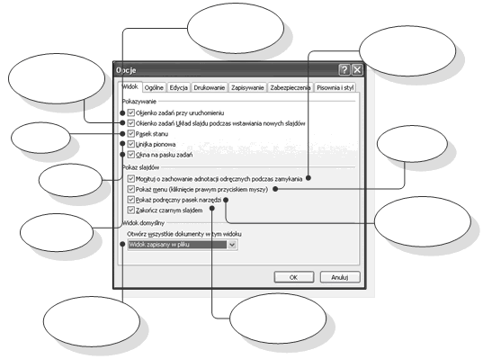 str. 31 Funkcja Opcje z menu Narzędzia Rysunek 6.1.22. Wybór funkcji Opcje z Menu Narzędzia Wywołane zostaje w ten sposób okno zawierające opcje, podzielone na kategorie.