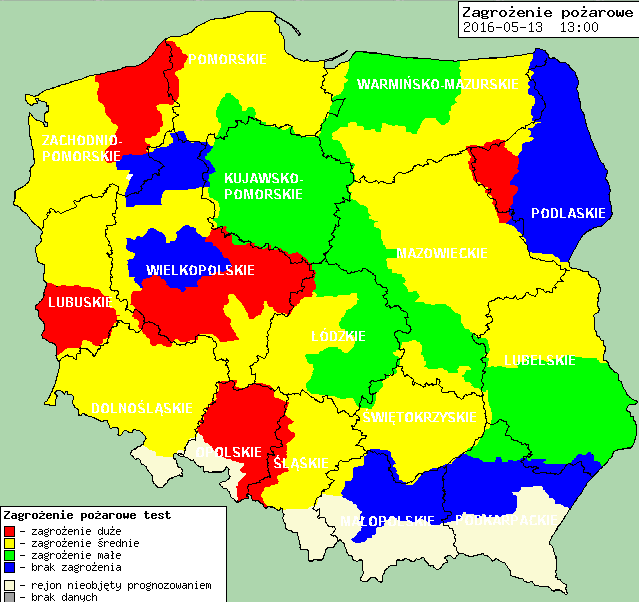 Zagrożenie pożarowe w