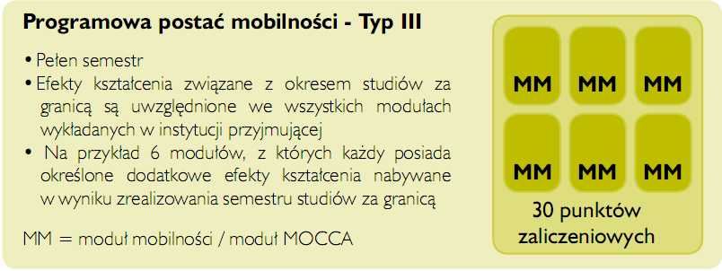 Opis modułu mobilności musi być opisany wg wzoru opisu wszystkich innych modułów/przedmiotów, musi on