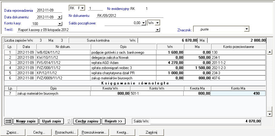 7.3.11 Dokument eksportowy (DEX) Rys. 207 Wprowadzanie DEX Podczas wyboru okresu sprawozdawczego podpowiadany będzie okres na podstawie daty operacji gospodarczej. Możesz go zmienić. 7.3.12 Raport