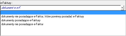 podręczny kalendarz. Typ dokumentu - pojawią się wszystkie zdefiniowane w programie typy dokumentów.