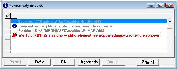 Sortuj można zmieniać kolejność kolumn na liście, co ułatwia wyszukiwanie uzgodnień.