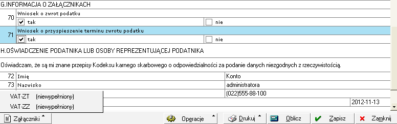 Wystaw e-deklarację umożliwia: 1) zapisanie przygotowanej deklaracji w formacie.