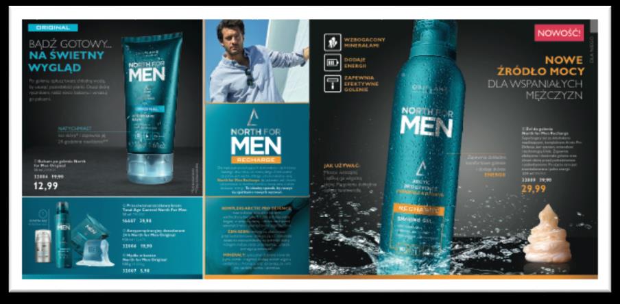 ŻEL DO GOLENIA North For Men Recharge NOWE ŹRÓDŁO MOCY DLA