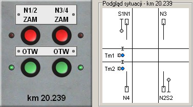 3. Obsługa urządzeń srk Poniżej opisano obsługę i działanie urządzeń srk specyficzne dla stacji Testowo, nieopisane w Części ogólnej Dokumentacji użytkownika. 3.1.