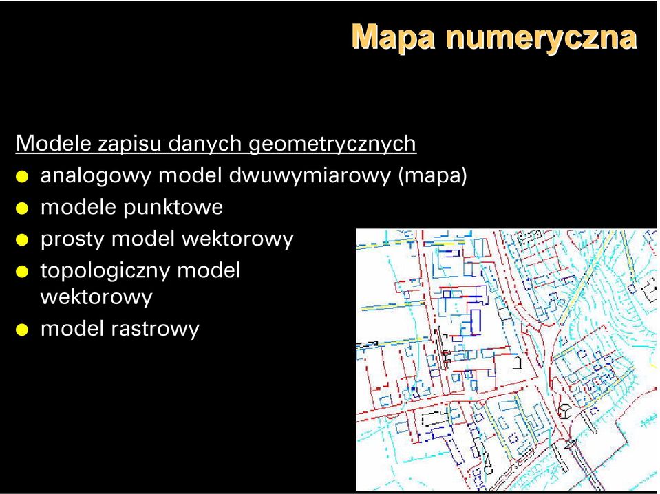 dwuwymiarowy (mapa) modele punktowe prosty