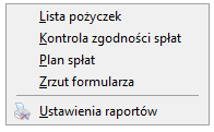 danym okresie jak również uzależnić widok listy pracowników w zależności od spłaconych bądź