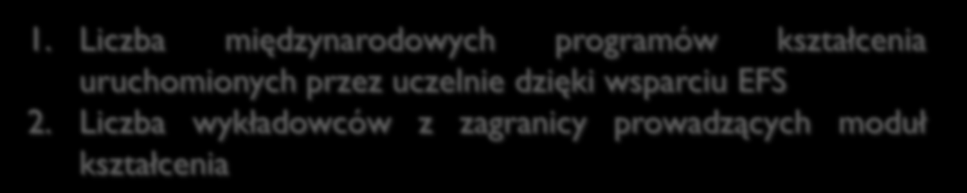 Działanie 3.3 Umiędzynarodowienie polskiego szkolnictwa wyższego Międzynarodowe Programy Kształcenia - termin: wrzesień 2016 r.