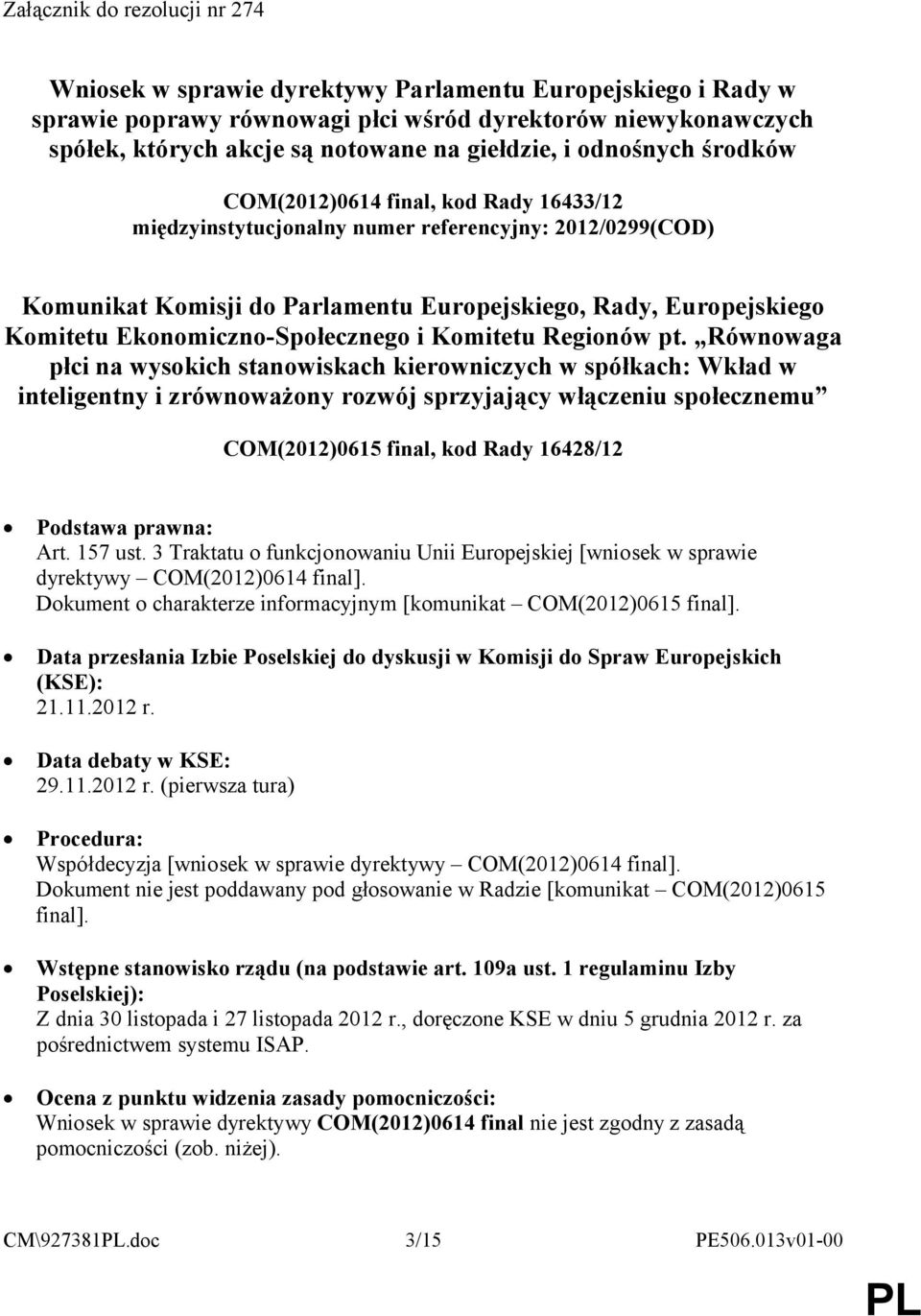 Komitetu Ekonomiczno-Społecznego i Komitetu Regionów pt.