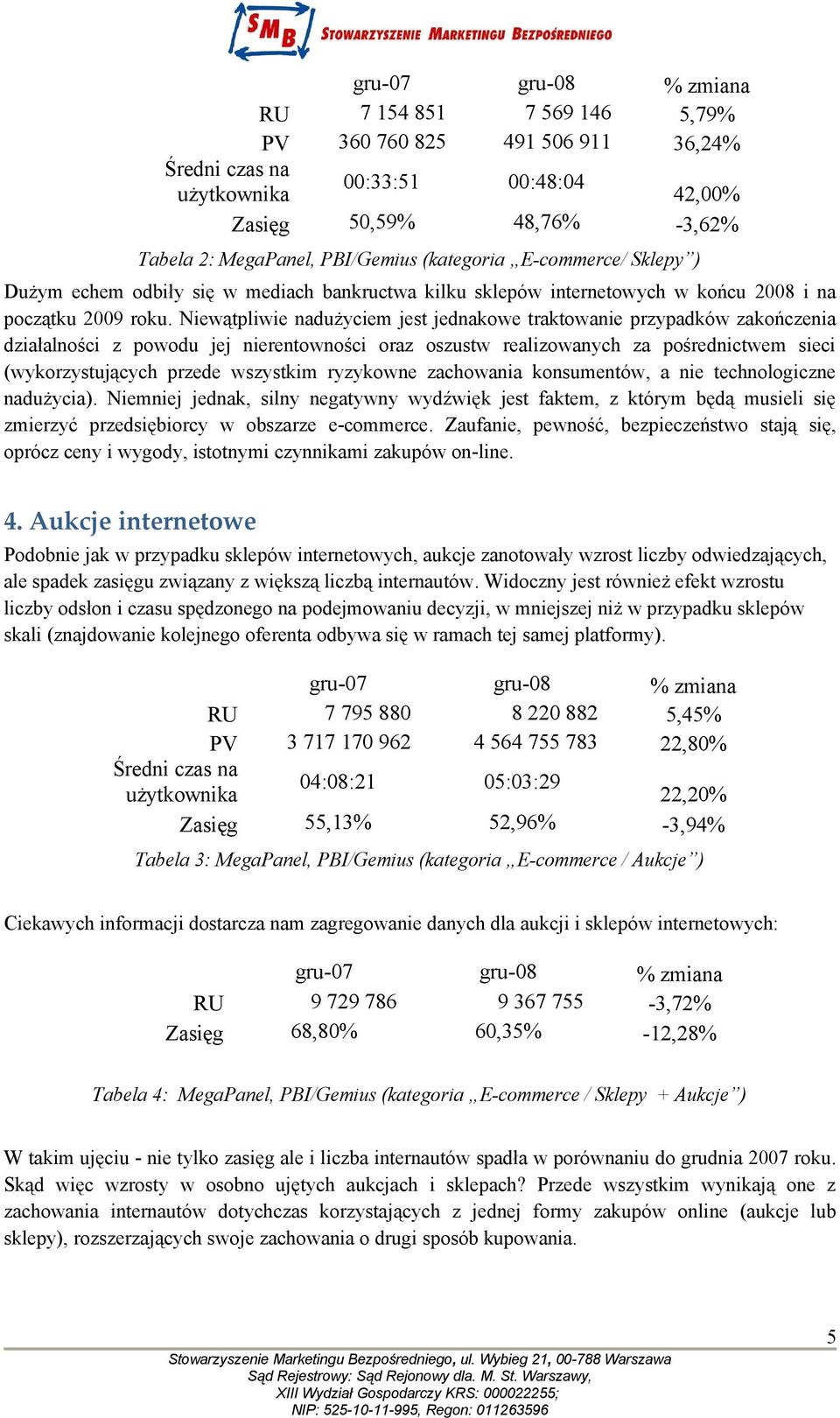 Niewątpliwie nadużyciem jest jednakowe traktowanie przypadków zakończenia działalności z powodu jej nierentowności oraz oszustw realizowanych za pośrednictwem sieci (wykorzystujących przede wszystkim