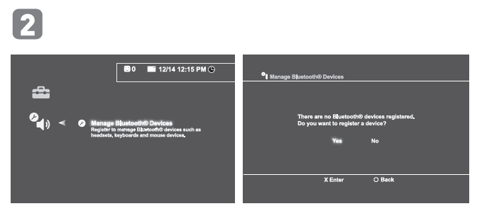 a. W menu PS3 przejdź do ustawienia Ustawienia Akcesoriów Zarządzaj urządzeniami Bluetooth. b.