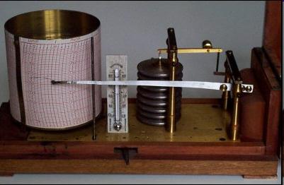 Barograf Rodzaj barometru ze zdolnością do rejestracji dokonywanych pomiarów ciśnienia.