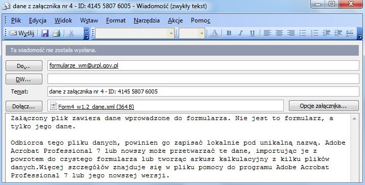 Kliknięcie na przycisku Drukuj / Print wyświetla standardowe okienko systemu operacyjnego umożliwiające wybór i ustawienie parametrów drukarki oraz wydrukowanie żądanej liczby kopii formularza.