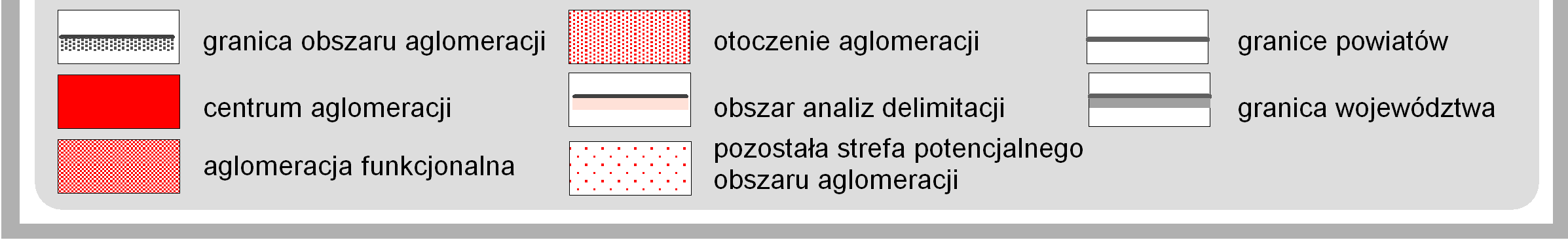 mniejszym nasileniem procesów suburbanizacji, które w tej strefie są jeszcze na tyle silne, że pozwalają wyraźnie odróżnić ich suburbialny charakter od typowych procesów urbanizacji zachodzących w