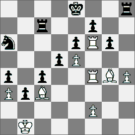 56.Ge6 fe6 57.We6 i czarne poddały się. 6.Obrona królewsko indyjska [E77] Kirby (Afryka Południowa) Villarroel (Wenezuela) 1.d4 Sf6 2.c4 g6 3.Sc3 Gg7 4.e4 d6 5.f4 0 0 6.Ge2 c5 7.d5 e6 8.Sf3 ed5 9.
