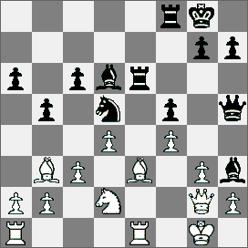 16.Partia hiszpańska [C89] Gragger (Austria) Carvajal (Boliwia) 1.e4 e5 2.Sf3 Sc6 3.Gb5 a6 4.Ga4 Sf6 5.0 0 b5 6.Gb3 Ge7 7.We1 0 0 8.c3 d5 9.ed5 Sd5 10.Se5 Se5 11.We5 c6 12.d4 Gd6 13.We1 Hh4 14.