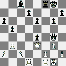 26.Obrona sycylijska [B49] Mazzoni (Francja) Johansson (Szwecja) 1.e4 c5 2.Sf3 Sc6 3.d4 cd4 4.Sd4 e6 5.Sc3 Hc7 6.Ge3 a6 7.Ge2 Sf6 8.0 0 Gb4 9.Sa4 Gd6 10.Sb6 Wb8 11.g3 Se4 12.Sc6 Hc6 13.Gf3 f5 14.