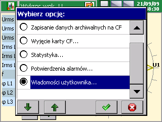 okno wyboru opcji zapisu pliku konfiguracyjnego: po wybraniu przycisku Zapisz i ustaw konfigurację gdy jednocześnie zaznaczona jest opcja Zapisz do pliku plik konfiguracyjny