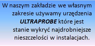 W celu zminiejszenia strat dwutlenku węgla oraz azotu podejmujemy zdecydowane działania poprzez monitoring zużycia mediów oraz zewnętrzne i wewnętrzne