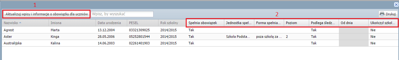 Ewidencja uczniów Kartoteka ucznia W kartotece gromadzi się wszystkie informacje dotyczące ucznia.