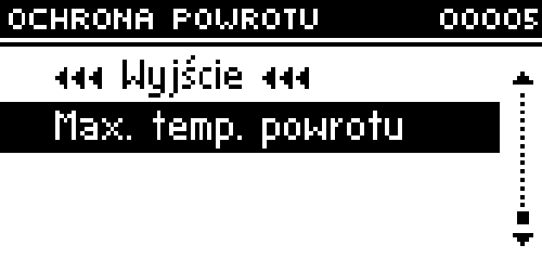 10. Czujniki dodatkowe Gdy użytkowane są dwa zawory mieszające, to po wybraniu tej funkcji użytkownik ma możliwość wyboru czujników, z których będą pobierane dane o temperaturze dla zaworu (dla