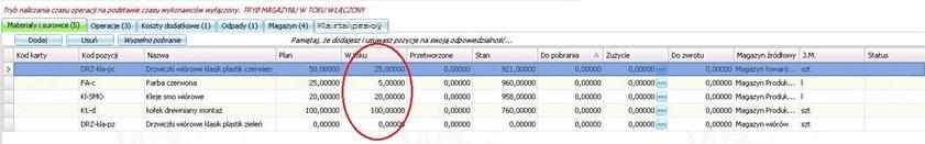 6 28 Aby rozpocząć pracę na zleceniu w trybie ręcznym, należy wybrać je z listy zleceń i dwukrotnie kliknąć na nim myszką.