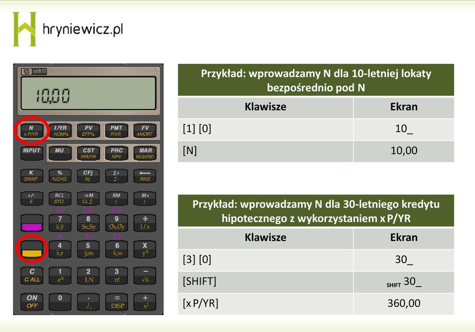 wprowadzamy N dla 30-letniego kredytu hipotecznego z
