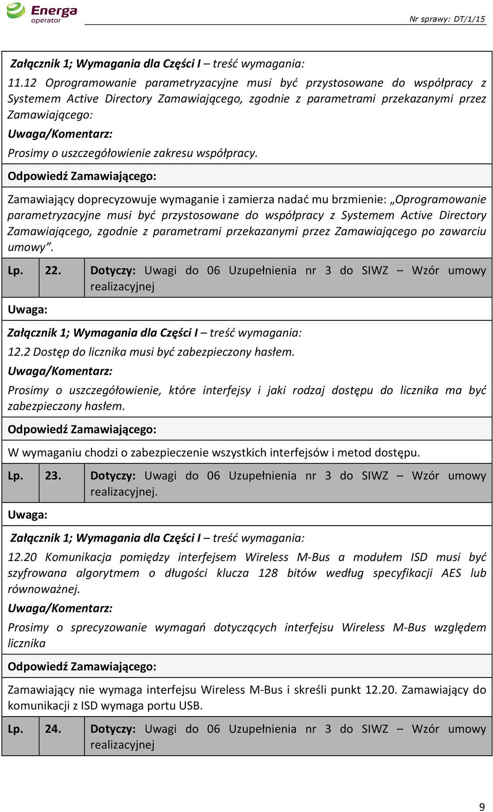 zakresu współpracy.