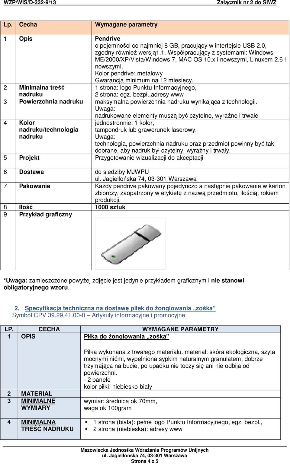 ,adresy www 3 Powierzchnia nadruku maksymalna powierzchnia nadruku wynikająca z technologii.