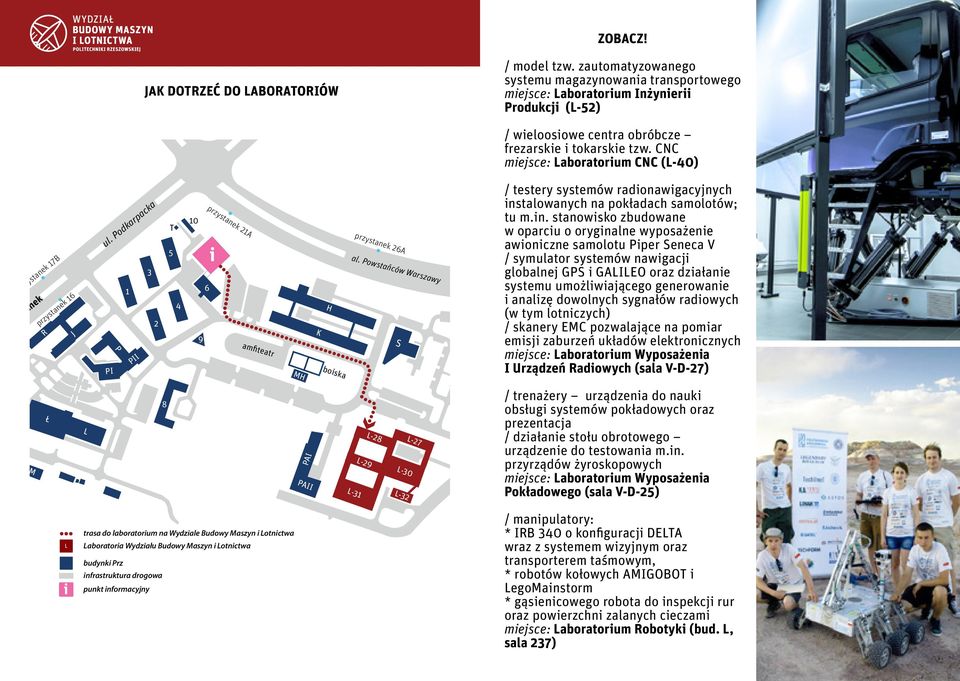 Podkarpacka PI P 1 PII 9 8 przystanek 1A amfteatr boska M PAI PAII przystanek A L-9 L-1 L-7 L-8 L-0 L- przystanek 11A V-B V-A ul. Eml Plater / weloosowe centra obróbcze frezarske tokarske tzw.