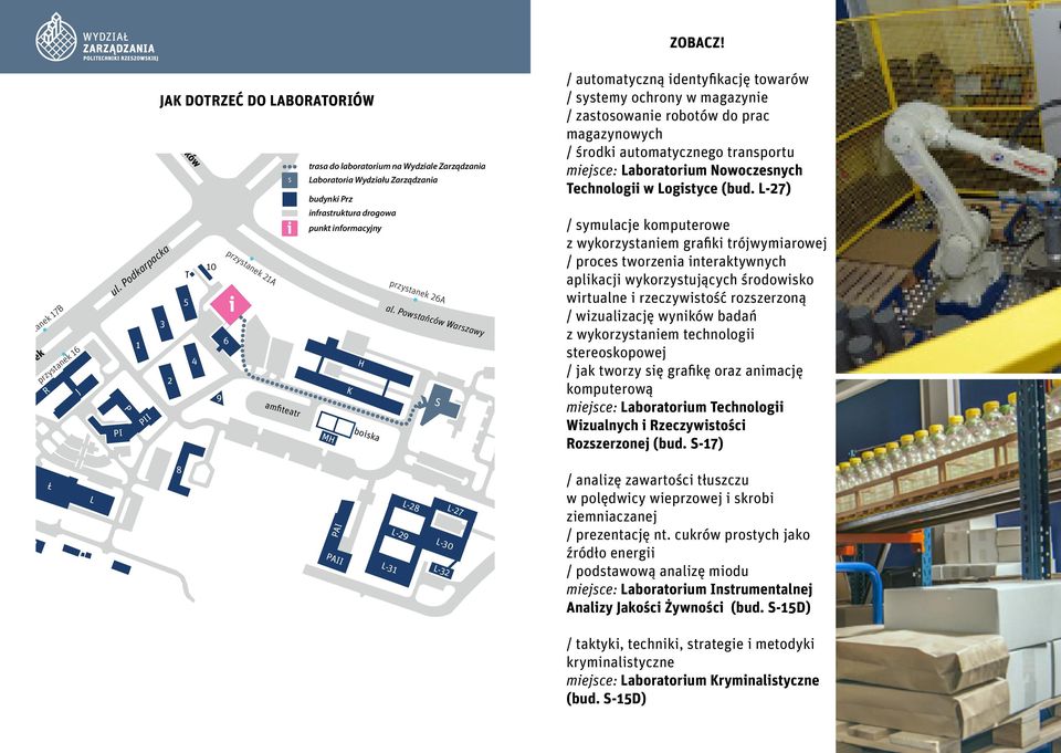 DORZEĆ DO LABORAORIÓW raków 1 9 PII przystanek 1A ul. Żwrk re ul. J.