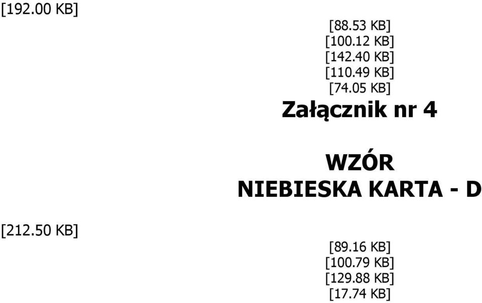 05 KB] Zaù¹cznik nr 4 NIEBIESKA KARTA -