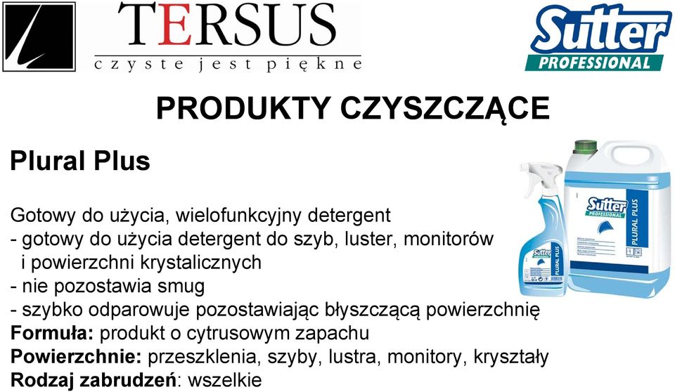 smug - szybko odparowuje pozostawiając błyszczącą powierzchnię Formuła: produkt o