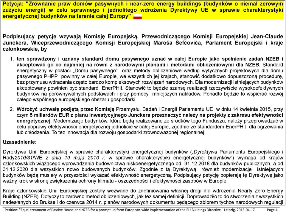 Šefčoviča, Parlament Europejski i kraje członkowskie, by 1.