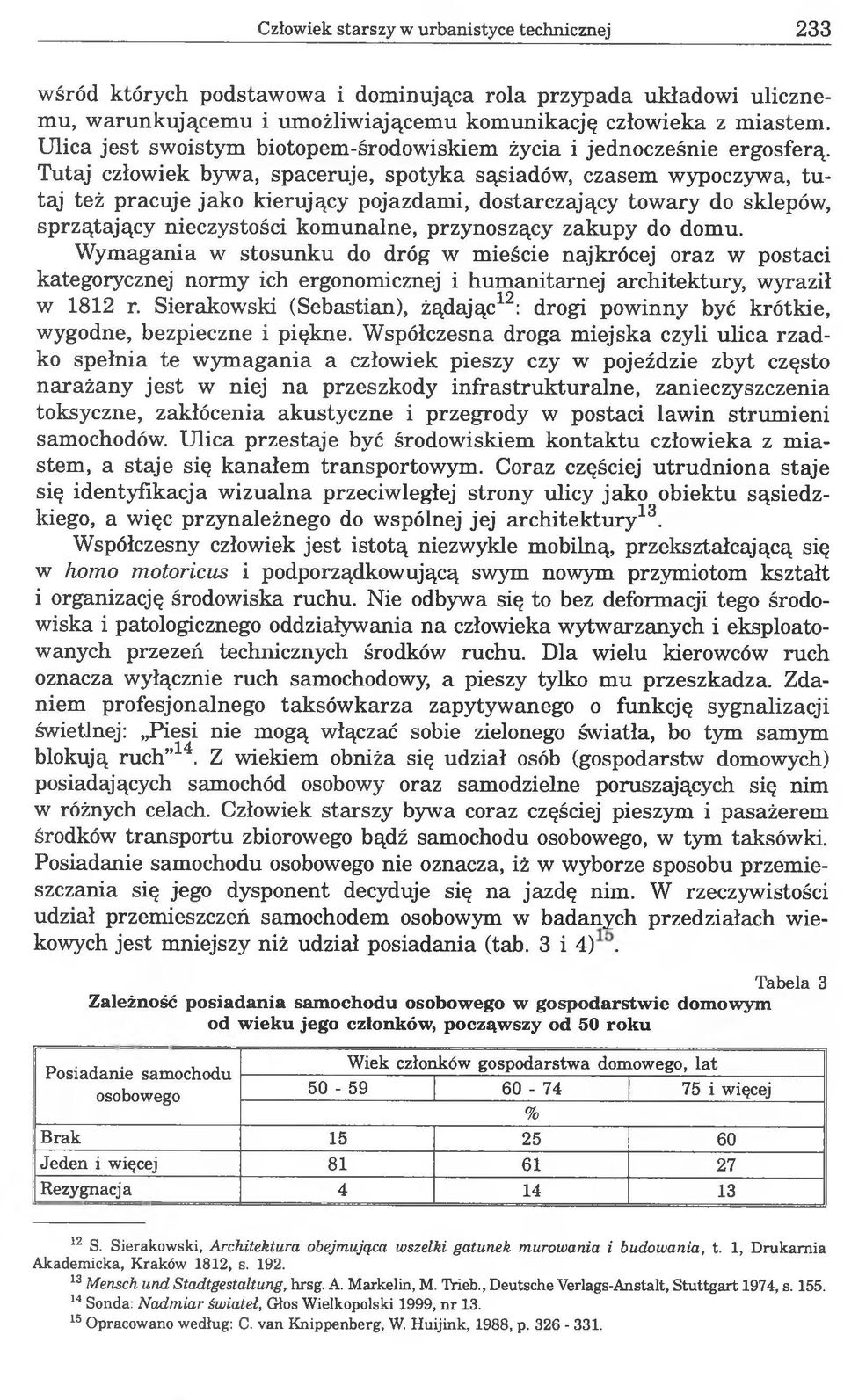 Tutaj człowiek bywa, spaceruje, spotyka sąsiadów, czasem wypoczywa, tutaj też pracuje jako kierujący pojazdami, dostarczający towary do sklepów, sprzątający nieczystości komunalne, przynoszący zakupy