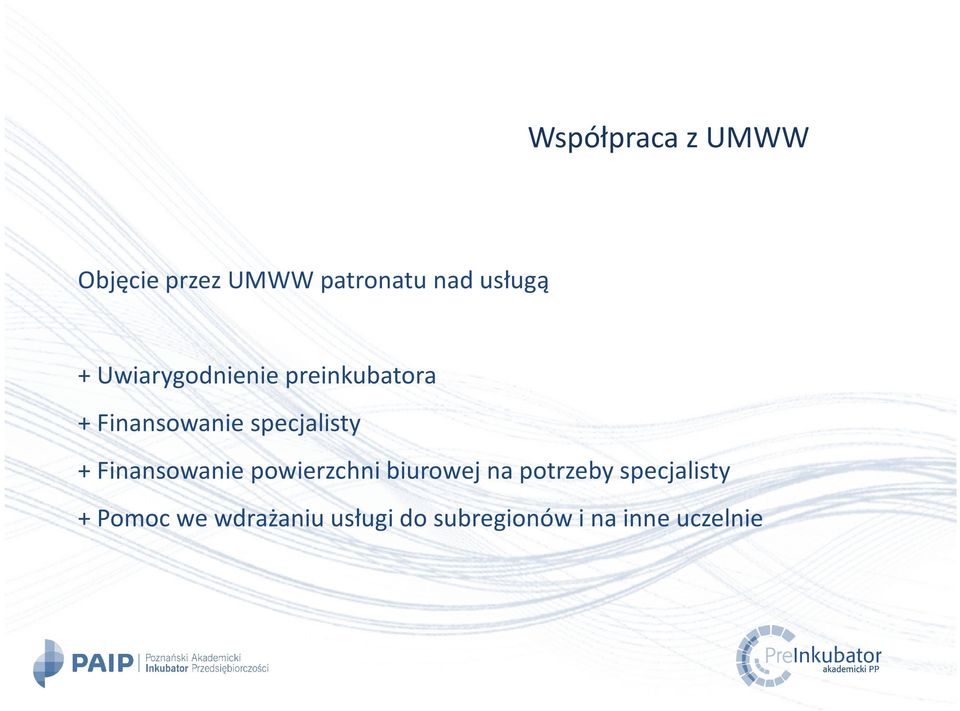 Finansowanie powierzchni biurowej na potrzeby specjalisty +