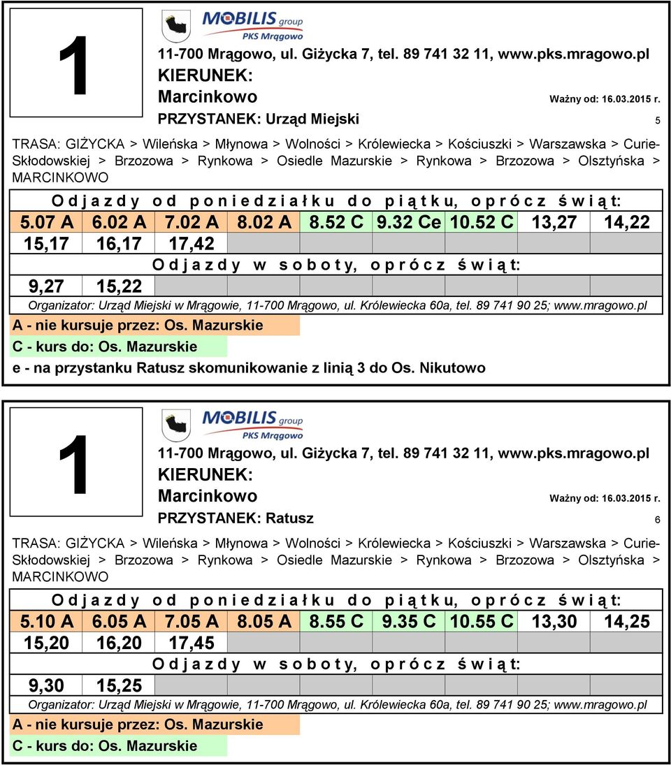 52 C 3,27 4,22 5,7 6,7 7,42 9,27 5,22 e - na przystanku Ratusz