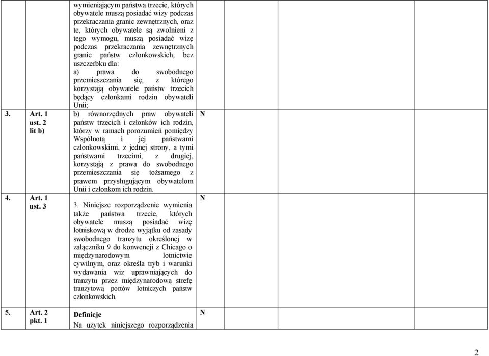 przekraczania zewnętrznych granic państw członkowskich, bez uszczerbku dla: a) prawa do swobodnego przemieszczania się, z którego korzystają obywatele państw trzecich będący członkami rodzin