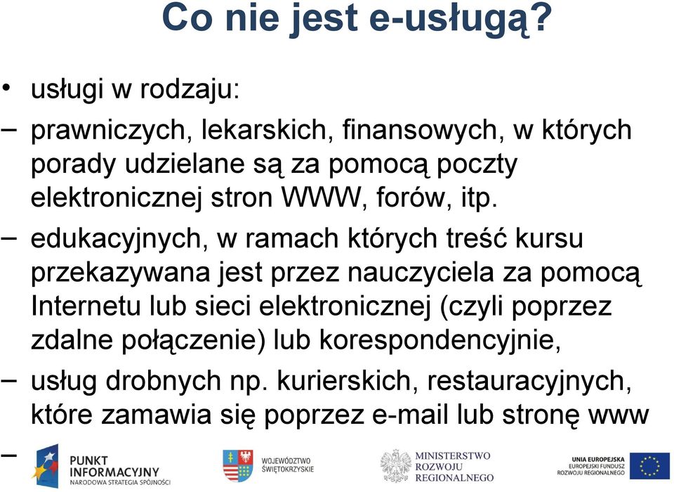 elektronicznej stron WWW, forów, itp.