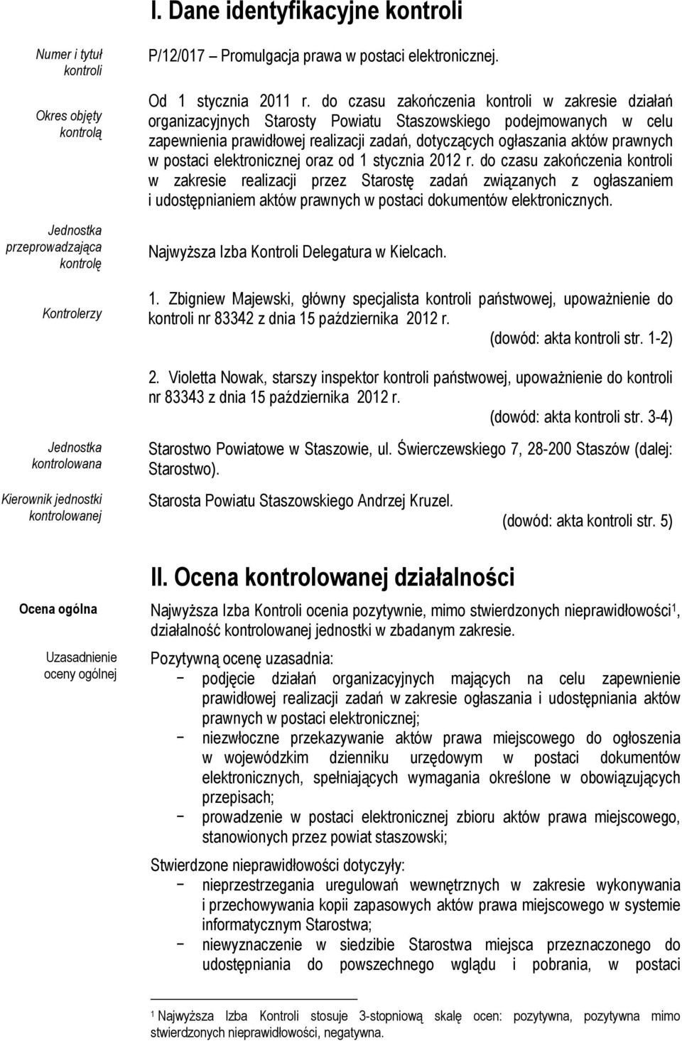 postaci elektronicznej oraz od 1 stycznia 2012 r.