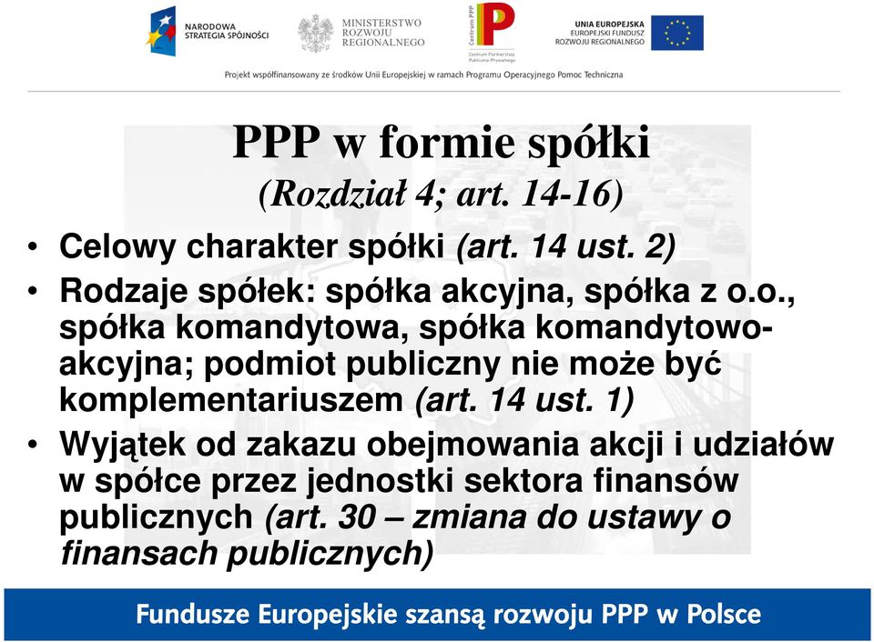 zaje spółek: spółka akcyjna, spółka z o.