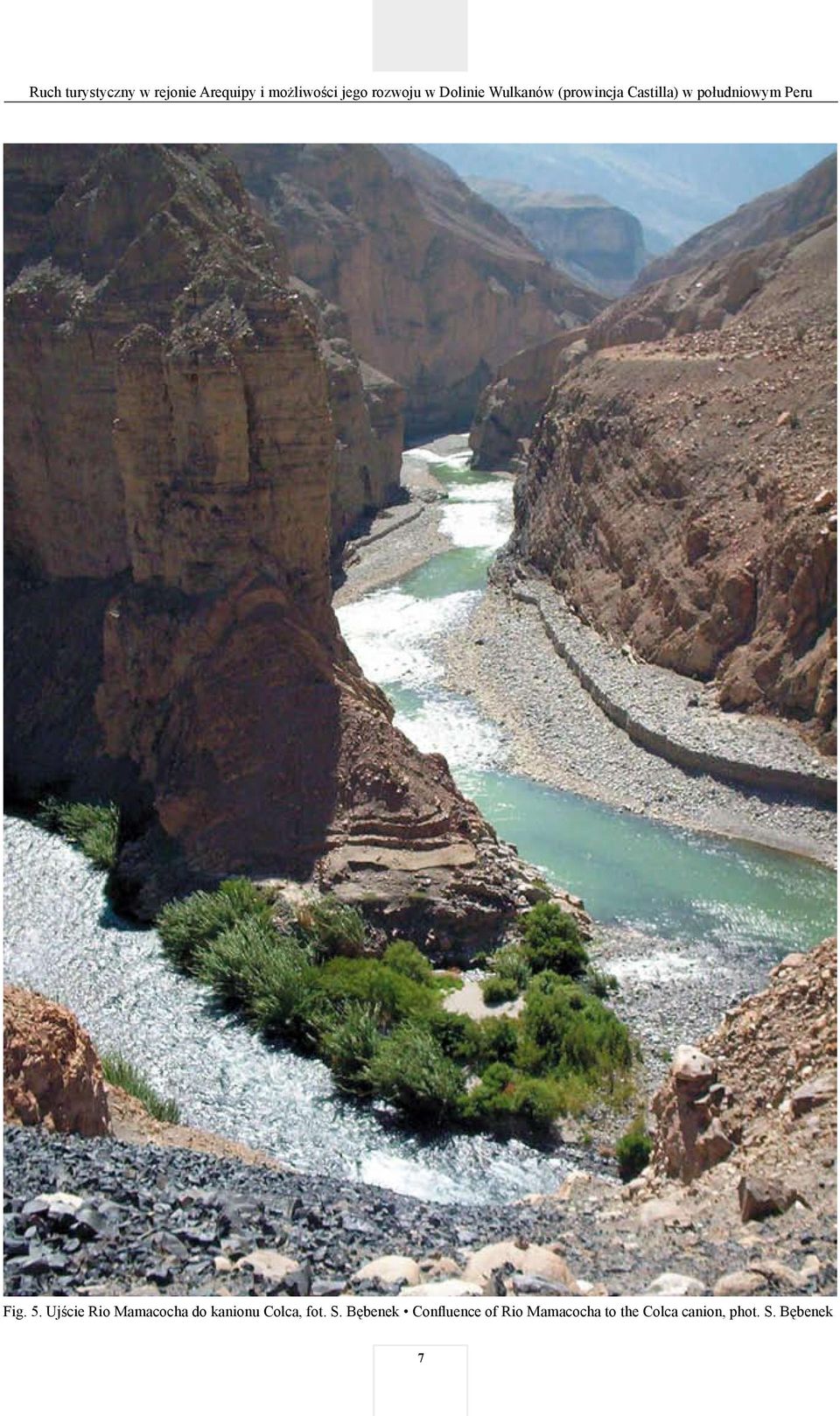 5. Ujście Rio Mamacocha do kanionu Colca, fot. S.