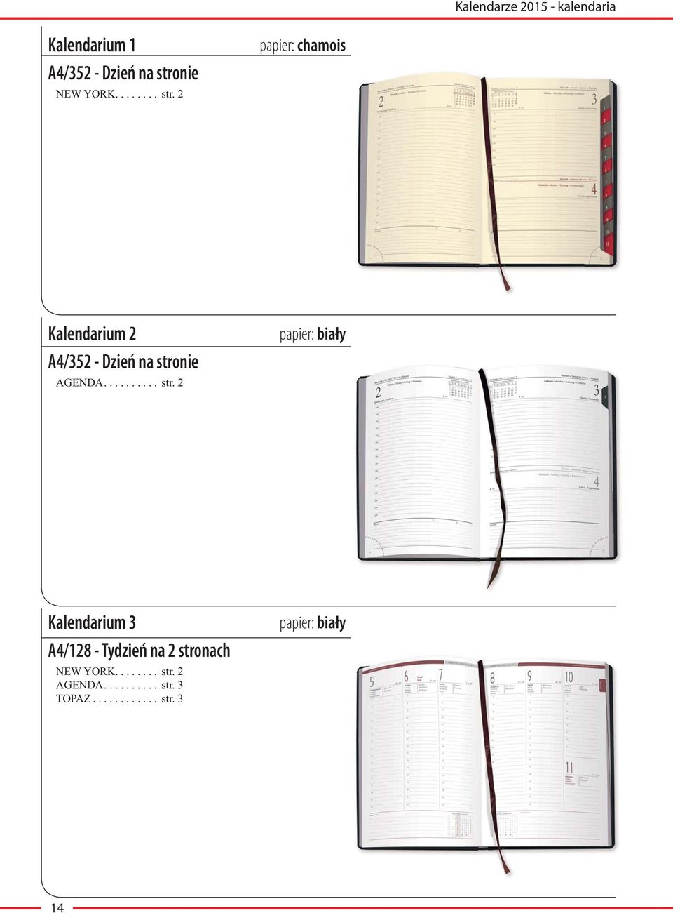 2 chamois Kalendarium 2 A4/352 - Dzień na stro