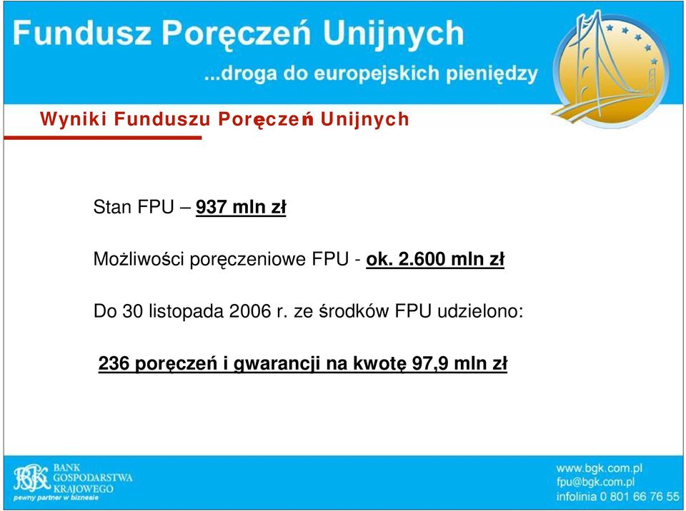 600 mln z Do 30 listopada 2006 r.