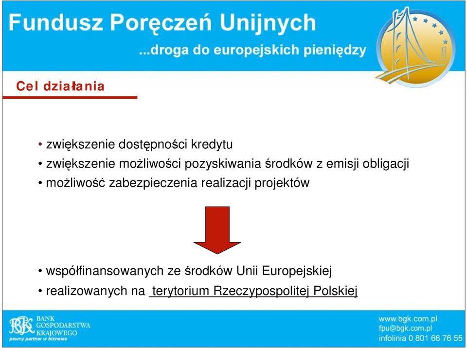 zabezpieczenia realizacji projektów wspó finansowanych ze