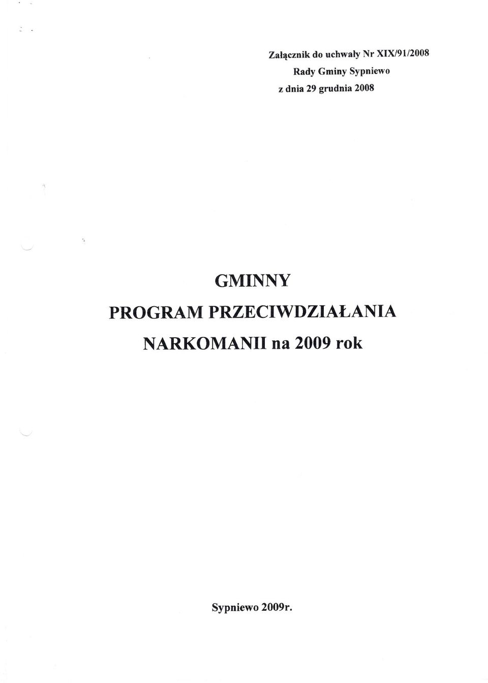 dnia 29 grudnia 2008 GMNNY PROGRAM