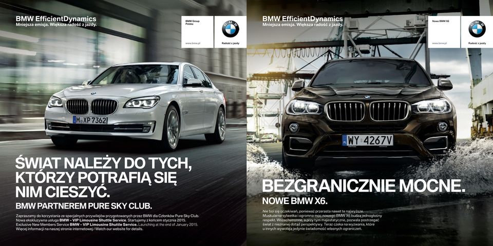 Muskularna sylwetka i ogromna moc nowego BMW X6 budzą jednogłośny respekt.