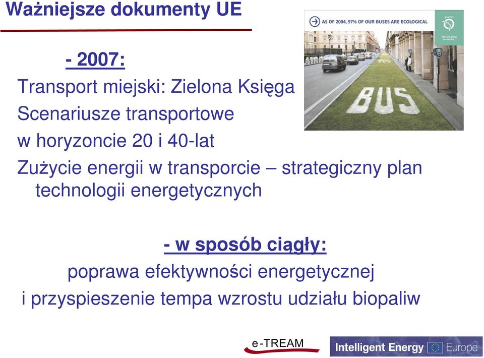 transporcie strategiczny plan technologii energetycznych - w sposób