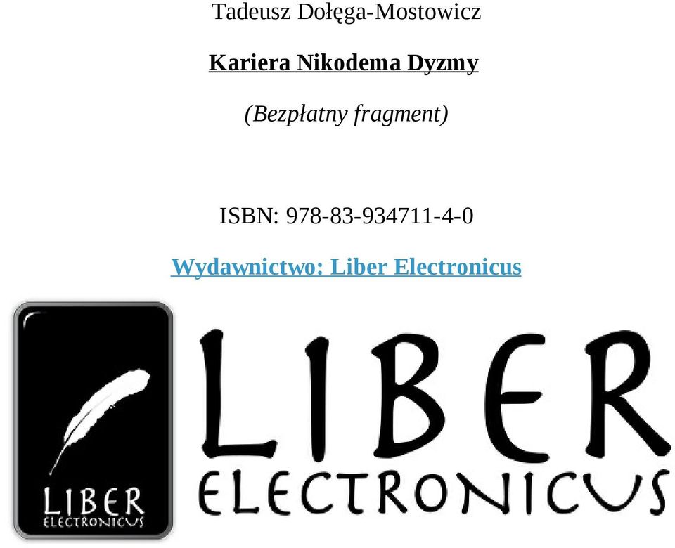 (Bezpłatny fragment) ISBN: