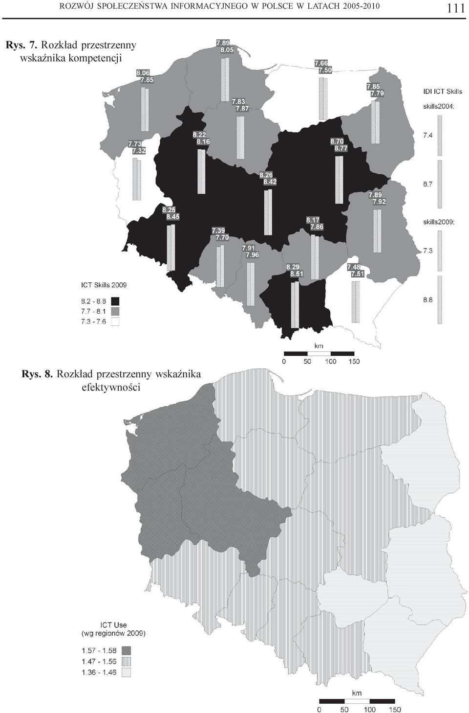 Rozk³ad przestrzenny wskaÿnika kompetencji